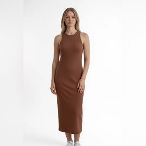 Prologue Sleeveless Tan Midi Dress
